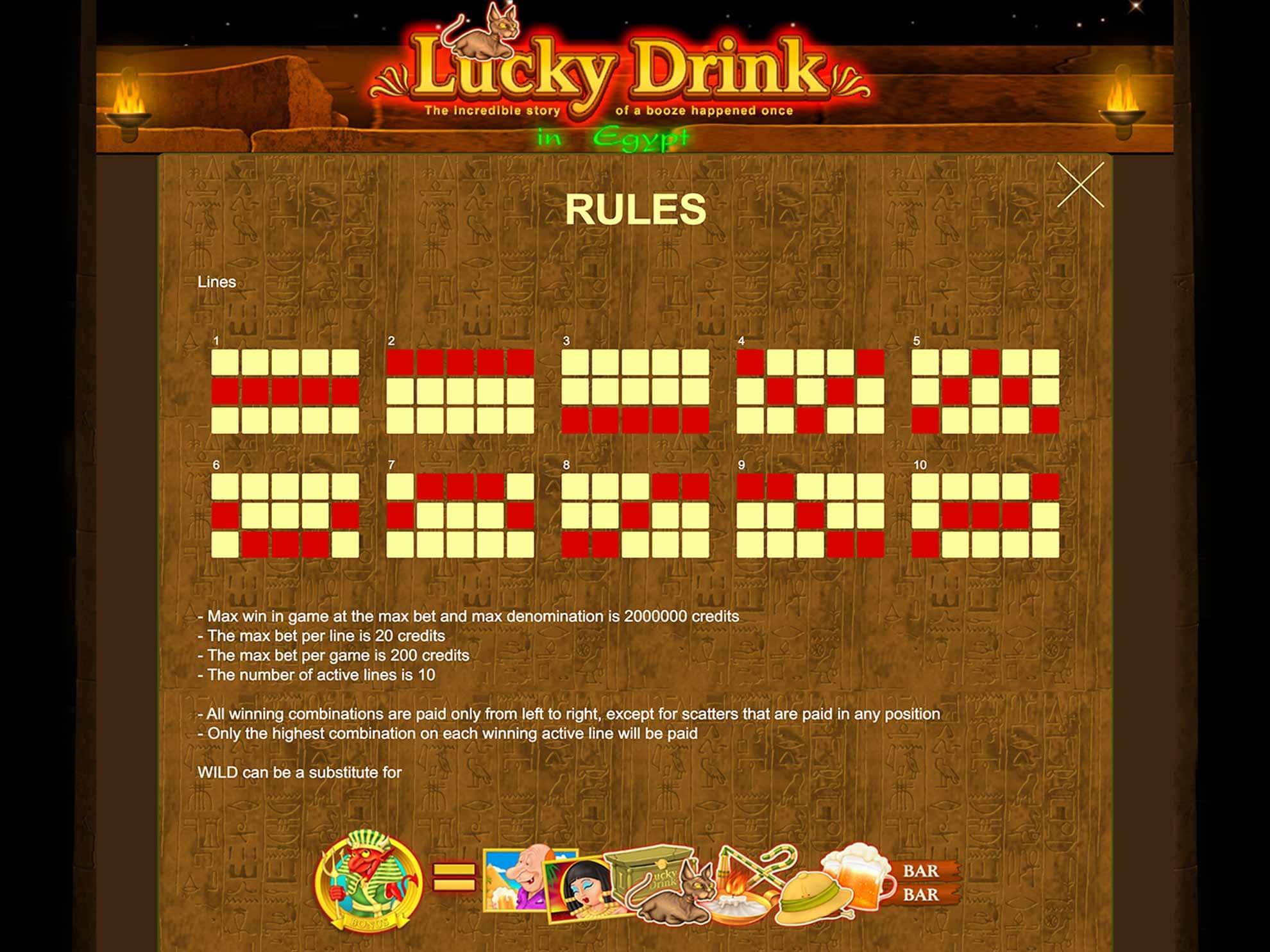 Lucky Drink In Egypt игровой автомат от Belatra - Gambl.com