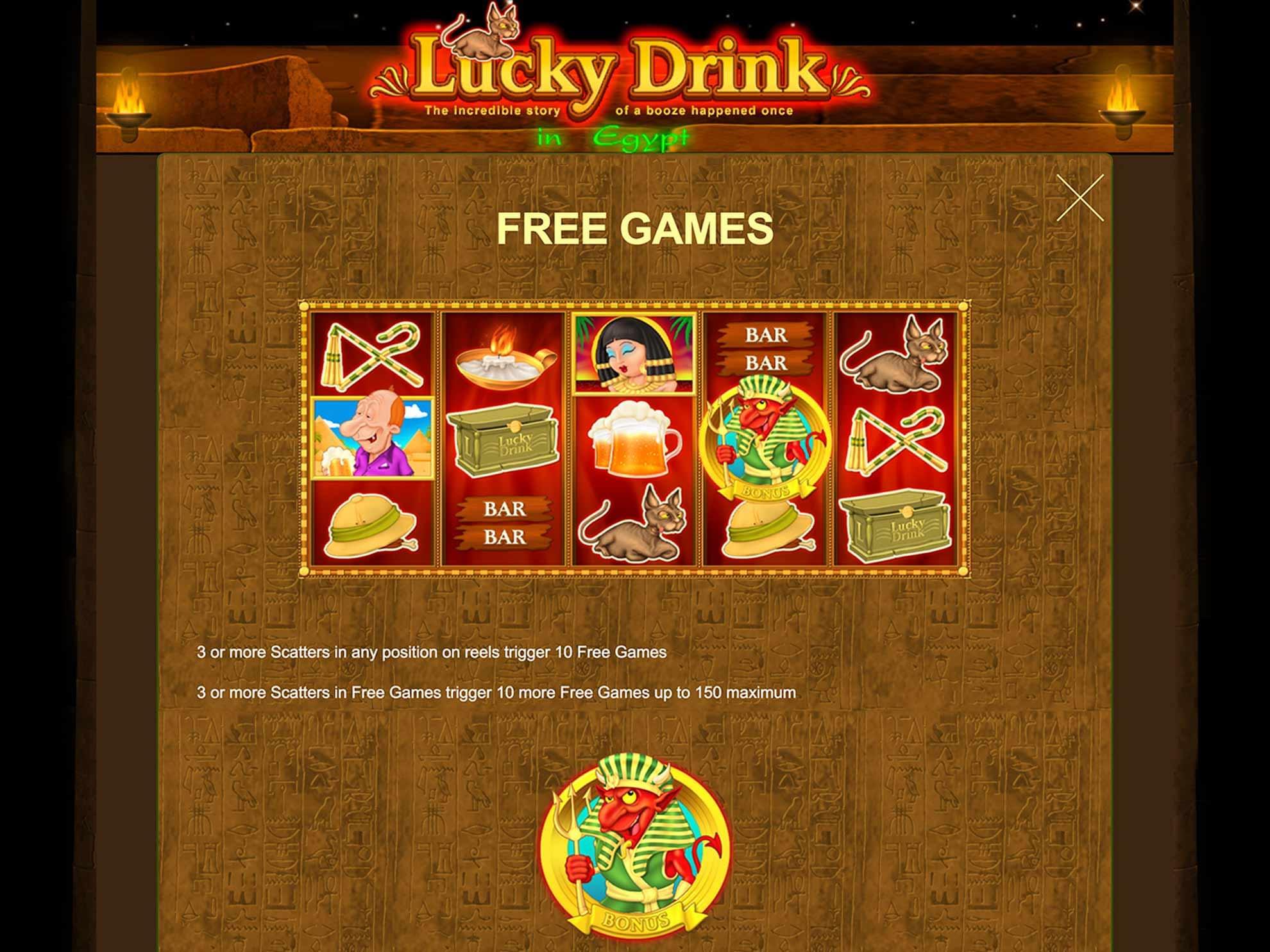 Lucky Drink In Egypt игровой автомат от Belatra - Gambl.com