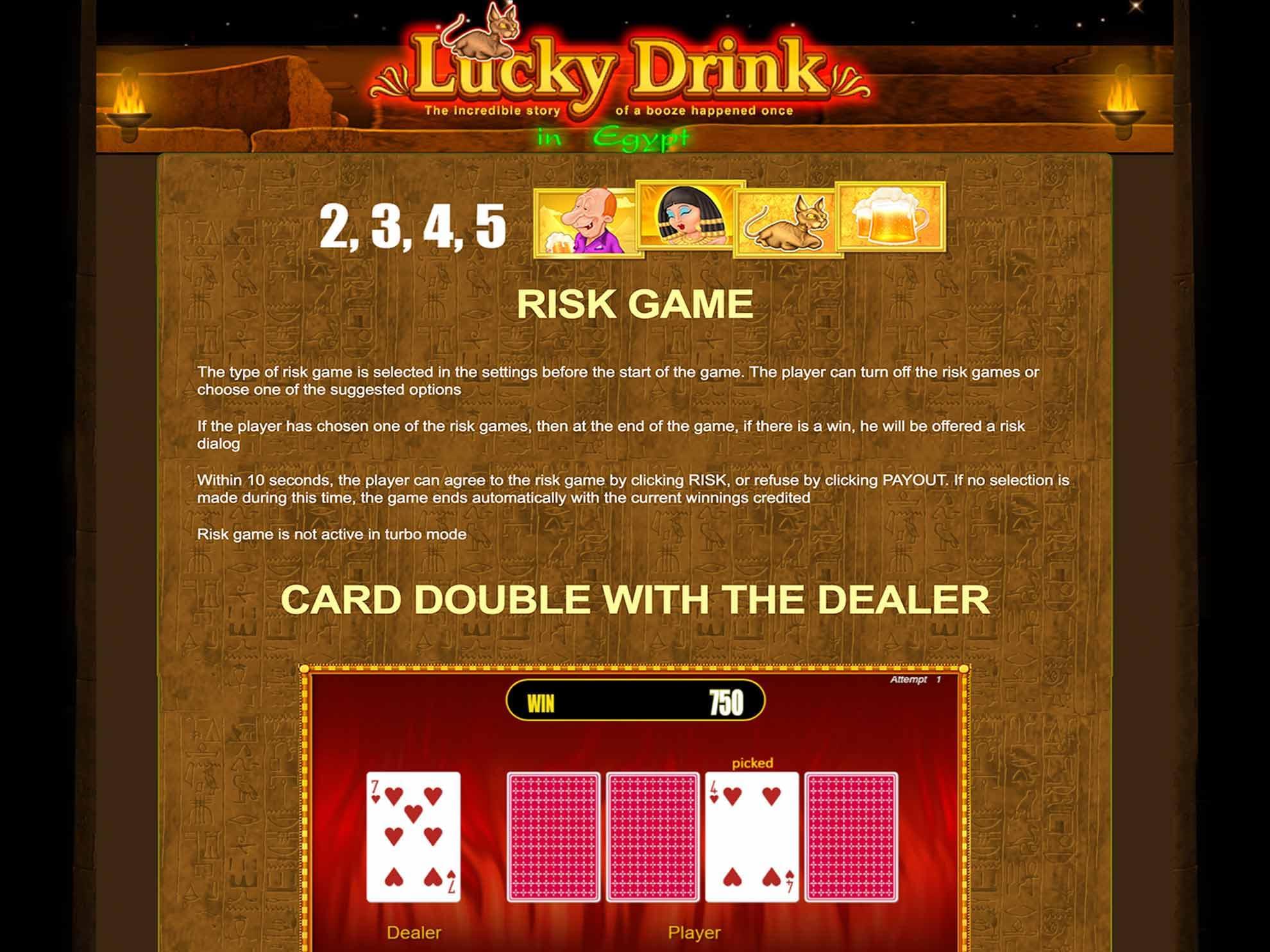 Lucky Drink In Egypt игровой автомат от Belatra - Gambl.com